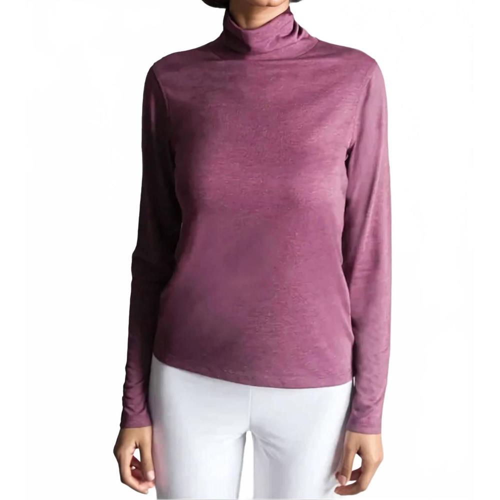 NEW BUKI take-out turtleneck shirt in wine